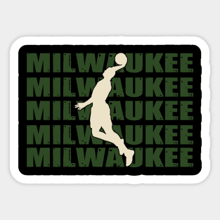 Milwaukee  basketball Sticker